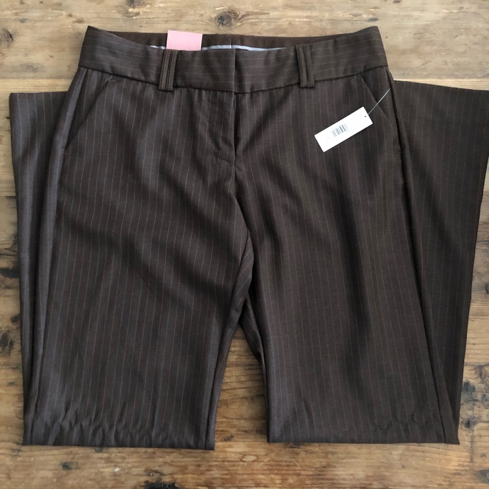 NWT Old Navy “The Flirt” Brown Striped Pants